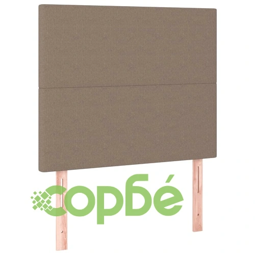 Боксспринг легло с матрак и LED, таупе, 120x200 см, плат ➤ топ цена ➤ sorbe.bg