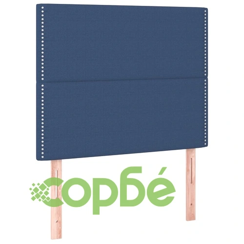 Боксспринг легло с матрак и LED, синьо, 120x200 см, плат ➤ топ цена ➤ sorbe.bg
