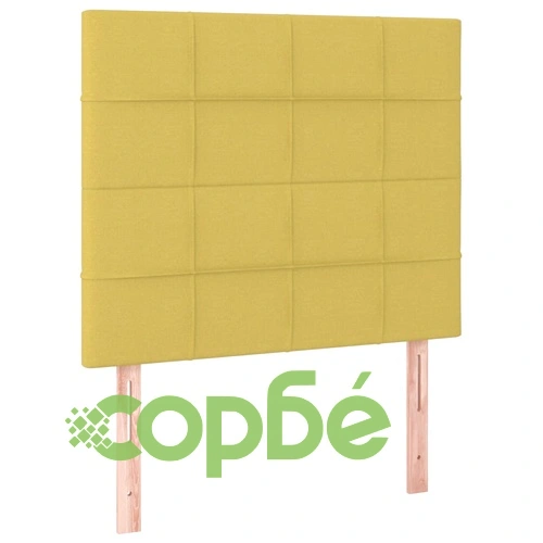Боксспринг легло с матрак и LED, зелено, 80x200 см, плат ➤ топ цена ➤ sorbe.bg
