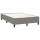 Боксспринг легло с матрак и LED, тъмносиво, 120x200 см, плат