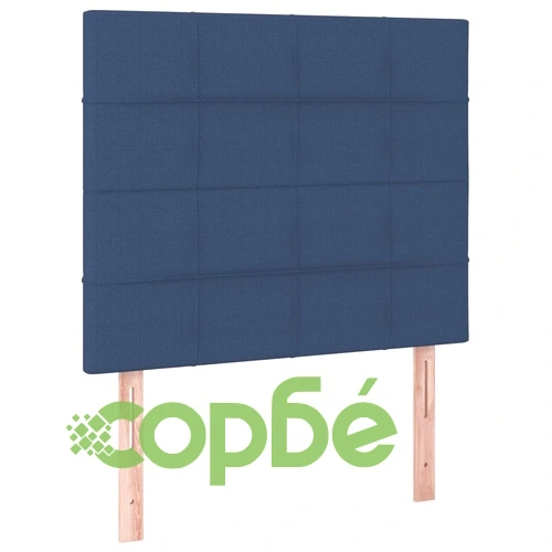 Боксспринг легло с матрак и LED, синьо, 120x200 см, плат ➤ топ цена ➤ sorbe.bg