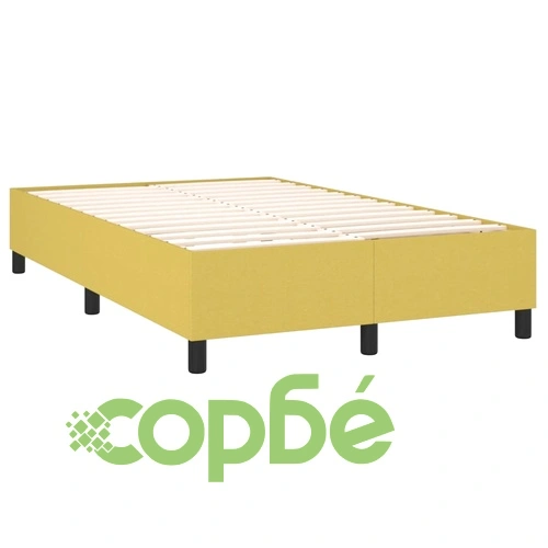 Боксспринг легло с матрак и LED, зелено, 120x200 см, плат ➤ топ цена ➤ sorbe.bg