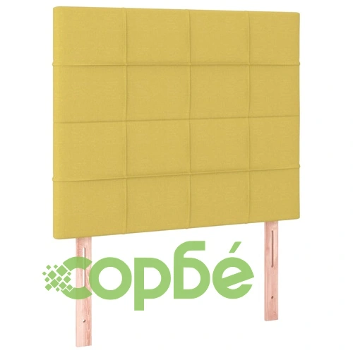 Боксспринг легло с матрак и LED, зелено, 120x200 см, плат ➤ топ цена ➤ sorbe.bg