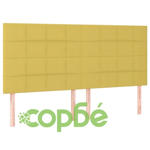 Боксспринг легло с матрак и LED, зелено, 180x200 см, плат ➤ топ цена ➤ sorbe.bg