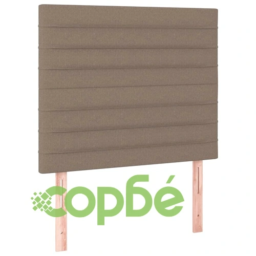 Боксспринг легло с матрак и LED, таупе, 120x200 см, плат ➤ топ цена ➤ sorbe.bg