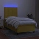 Боксспринг легло с матрак и LED, зелена, 90x190 см, плат