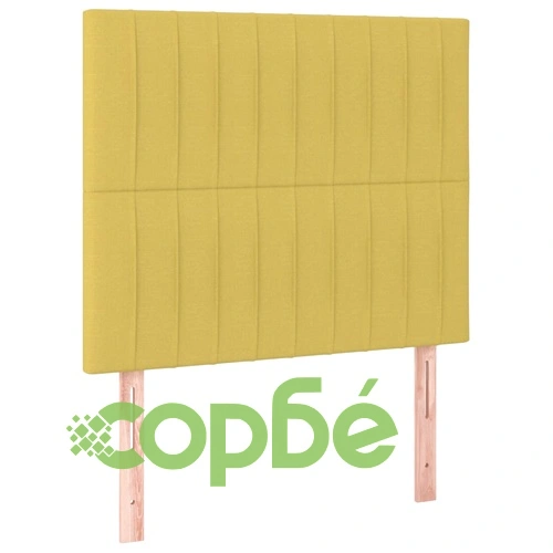 Боксспринг легло с матрак и LED, зелена, 90x200 см, плат ➤ топ цена ➤ sorbe.bg