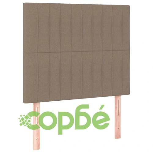 Боксспринг легло с матрак и LED, таупе, 120x200 см, плат ➤ топ цена ➤ sorbe.bg