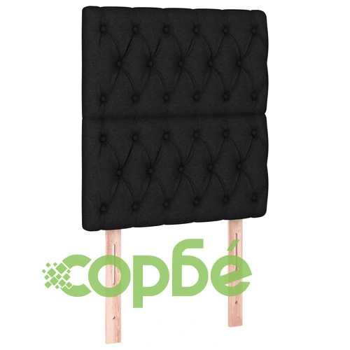 Боксспринг легло с матрак и LED, черно, 80x200 см, плат ➤ топ цена ➤ sorbe.bg