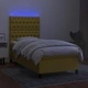 Боксспринг легло с матрак и LED, зелена, 90x190 см, плат