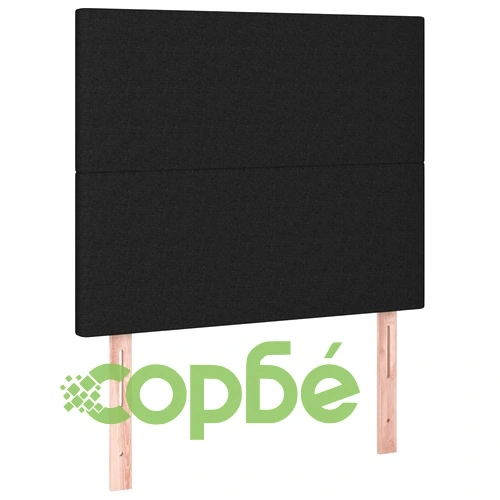 Боксспринг легло с матрак и LED, черно, 80x200 см, плат ➤ топ цена ➤ sorbe.bg