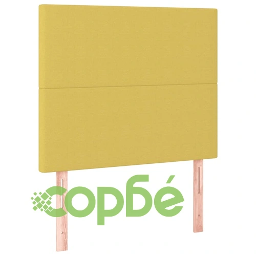 Боксспринг легло с матрак и LED, зелена, 90x200 см, плат ➤ топ цена ➤ sorbe.bg