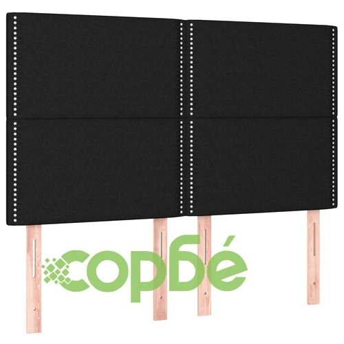Боксспринг легло с матрак и LED, черно, 140x190 см, плат ➤ топ цена ➤ sorbe.bg