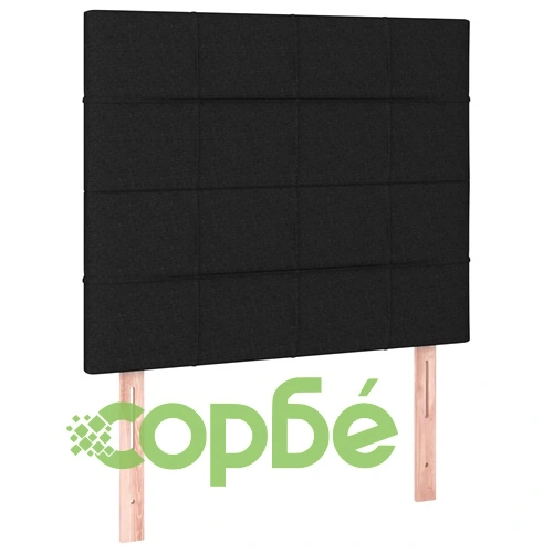 Боксспринг легло с матрак и LED, черно, 100x200 см, плат ➤ топ цена ➤ sorbe.bg