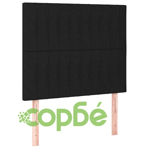 Боксспринг легло с матрак и LED, черно, 120x200 см, плат ➤ топ цена ➤ sorbe.bg