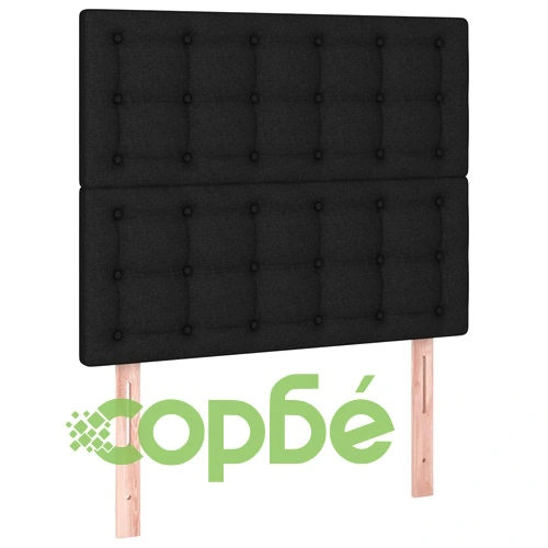 Боксспринг легло с матрак и LED, черно, 100x200 см, плат ➤ топ цена ➤ sorbe.bg