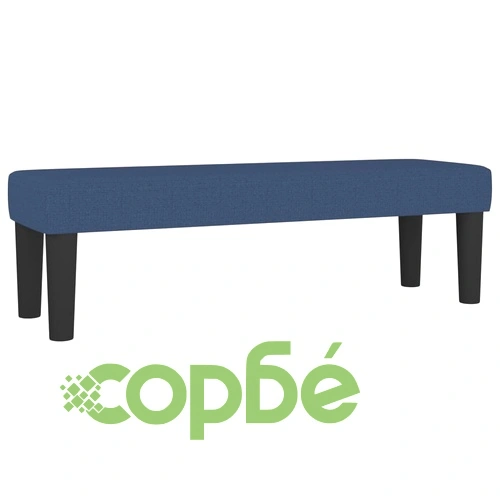 Боксспринг легло с матрак, синьо, 140x190 см, плат ➤ топ цена ➤ sorbe.bg