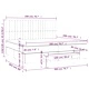 Боксспринг легло с матрак, кремаво, 200x200 см, плат