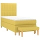 Боксспринг легло с матрак, светлозелен, 90x200 см, плат