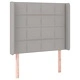 Боксспринг легло с матрак и LED, светлосиво, 80x200 см, плат