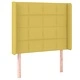 Боксспринг легло с матрак и LED, зелено, 100x200 см, плат