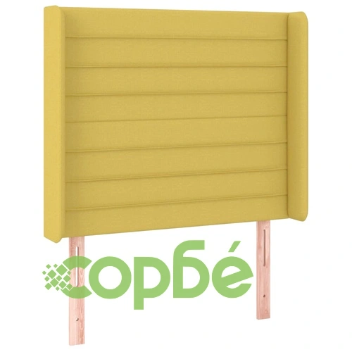 Боксспринг легло с матрак и LED, зелено, 100x200 см, плат ➤ топ цена ➤ sorbe.bg