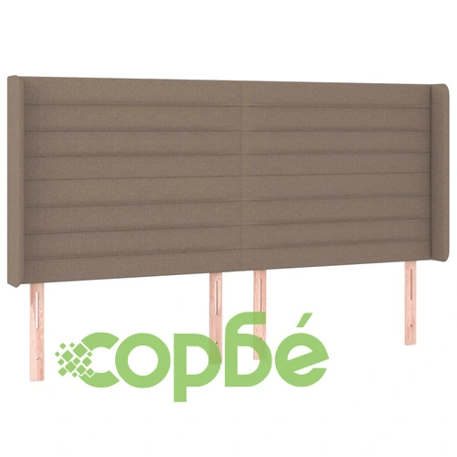 Боксспринг легло с матрак и LED, таупе, 200x200 см, плат ➤ топ цена ➤ sorbe.bg