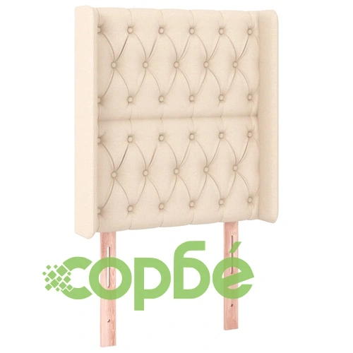 Боксспринг легло с матрак и LED, кремаво, 80x200 см, плат ➤ топ цена ➤ sorbe.bg