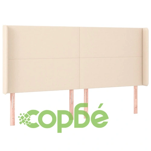 Боксспринг легло с матрак и LED, кремаво, 180x200 см, плат ➤ топ цена ➤ sorbe.bg