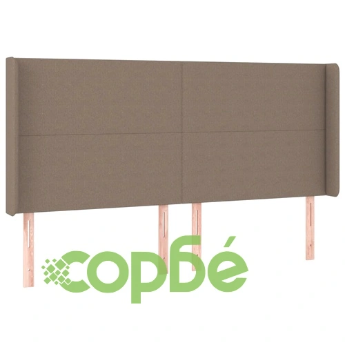 Боксспринг легло с матрак и LED, таупе, 200x200 см, плат ➤ топ цена ➤ sorbe.bg