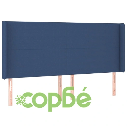 Боксспринг легло с матрак и LED, синя, 200x200 см, плат ➤ топ цена ➤ sorbe.bg