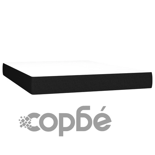 Боксспринг легло с матрак и LED, черно, 140x190 см, плат  ➤ топ цена ➤ sorbe.bg