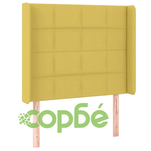 Боксспринг легло с матрак и LED, зелено, 100x200 см, плат ➤ топ цена ➤ sorbe.bg