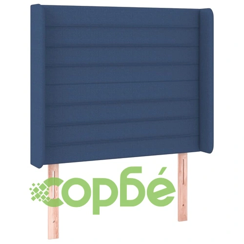 Боксспринг легло с матрак и LED, синьо, 80x200 см, плат ➤ топ цена ➤ sorbe.bg