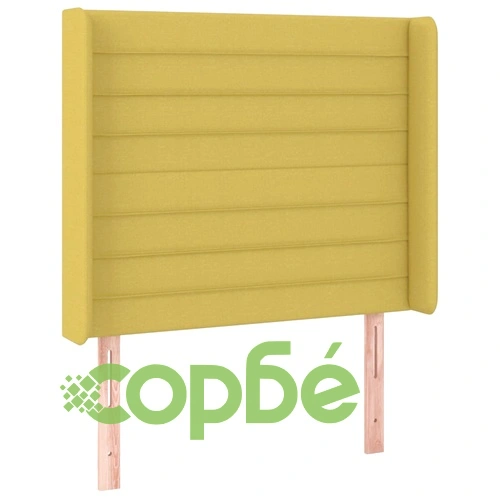 Боксспринг легло с матрак и LED, зелена, 90x200 см, плат ➤ топ цена ➤ sorbe.bg