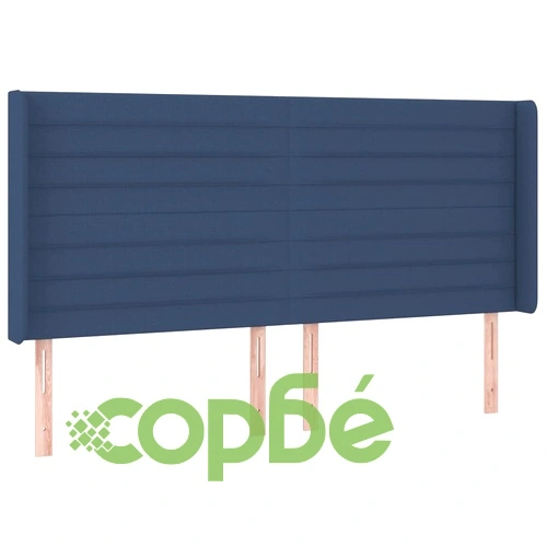 Боксспринг легло с матрак и LED, синьо, 160x200 см, плат ➤ топ цена ➤ sorbe.bg