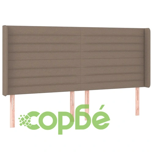Боксспринг легло с матрак и LED, таупе, 200x200 см, плат ➤ топ цена ➤ sorbe.bg