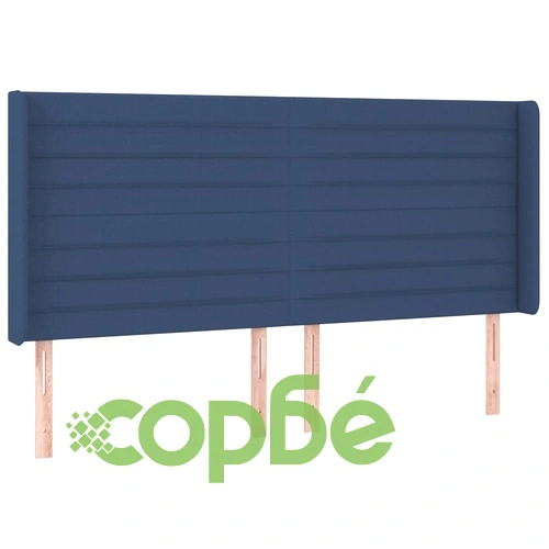 Боксспринг легло с матрак и LED, синя, 200x200 см, плат ➤ топ цена ➤ sorbe.bg