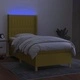 Боксспринг легло с матрак и LED, зелена, 90x190 см, плат