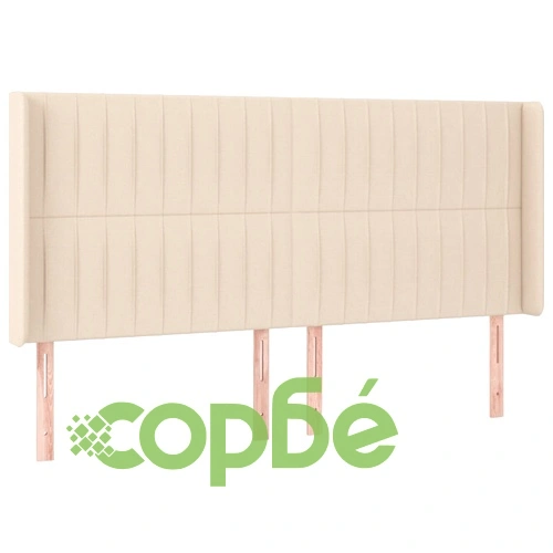 Боксспринг легло с матрак и LED, кремаво, 160x200 см, плат ➤ топ цена ➤ sorbe.bg