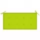 Възглавница за градинска пейка, яркозелена, 100x50x3 см, плат