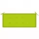 Възглавница за градинска пейка, яркозелена, 120x50x3 см, плат