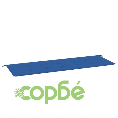Възглавница за пейка кралско синьо 150x50x3 см Оксфорд плат ➤ топ цена ➤ sorbe.bg