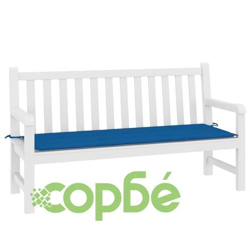 Възглавница за пейка кралско синьо 150x50x3 см Оксфорд плат ➤ топ цена ➤ sorbe.bg