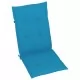 Възглавници за градински столове, 6 бр, сини, 120x50x3 см
