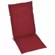 Възглавници за градински столове 2 бр виненочервени 120x50x3 см