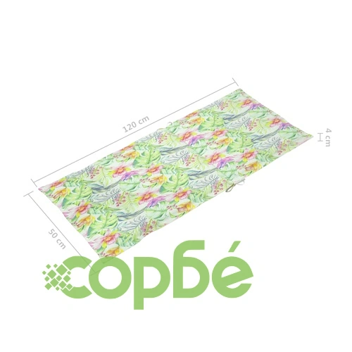 Възглавници за столове 2 бр на листа 120x50x3 см плат на топ цена от sorbe.bg Възглавници за столове 2 бр на листа 120x50x3 см плат ➤ топ цена ➤ sorbe.bg