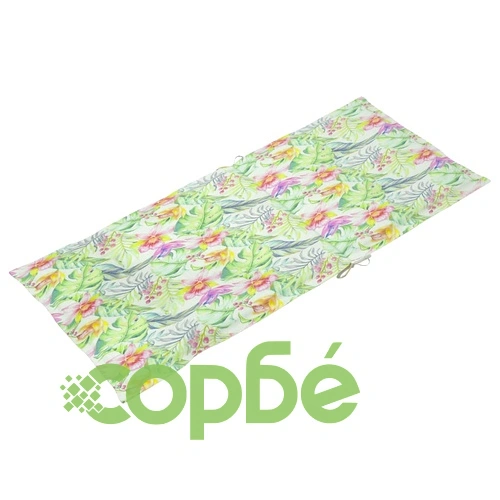 Възглавници за столове 6 бр на листа 120x50x3 см плат ➤ топ цена ➤ sorbe.bg