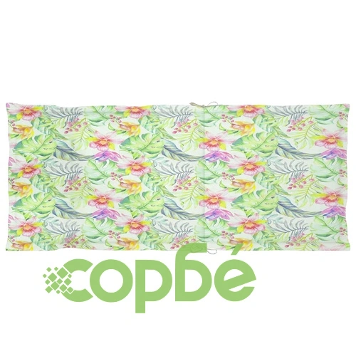 Възглавници за столове 6 бр на листа 120x50x3 см плат ➤ топ цена ➤ sorbe.bg