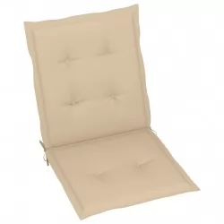 Възглавници за градински столове, 6 бр, бежови, 100x50x3 см